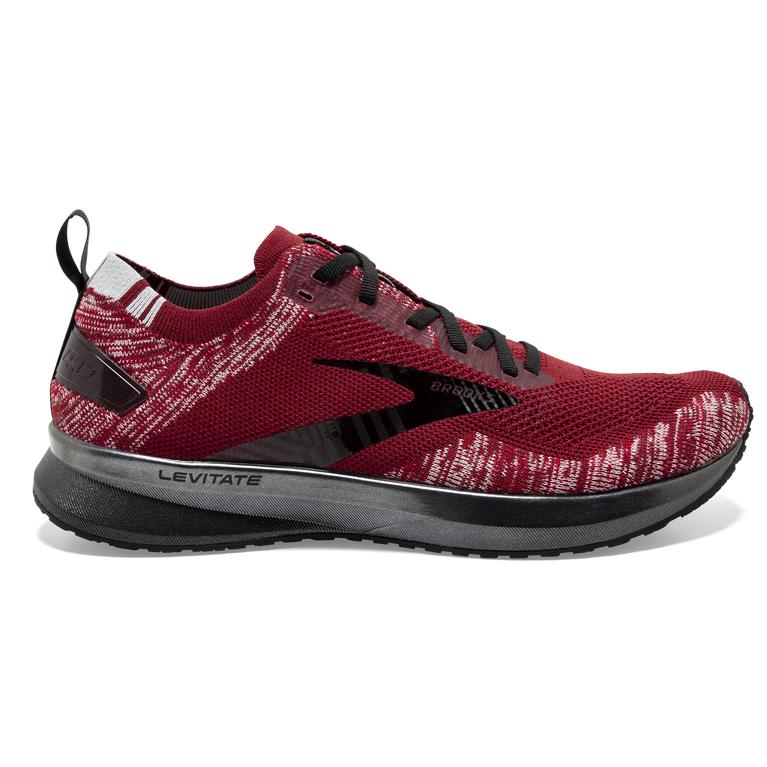 Brooks Men's Levitate 4 Road Running Shoes - Red/Grey/Black (BQPM57140)